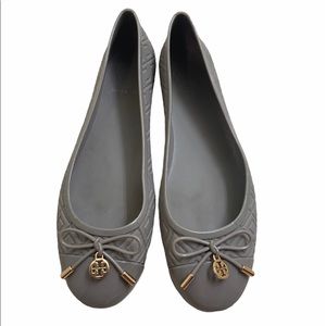 Tory Burch "Jelly" Logo Ballet Rubber Flats